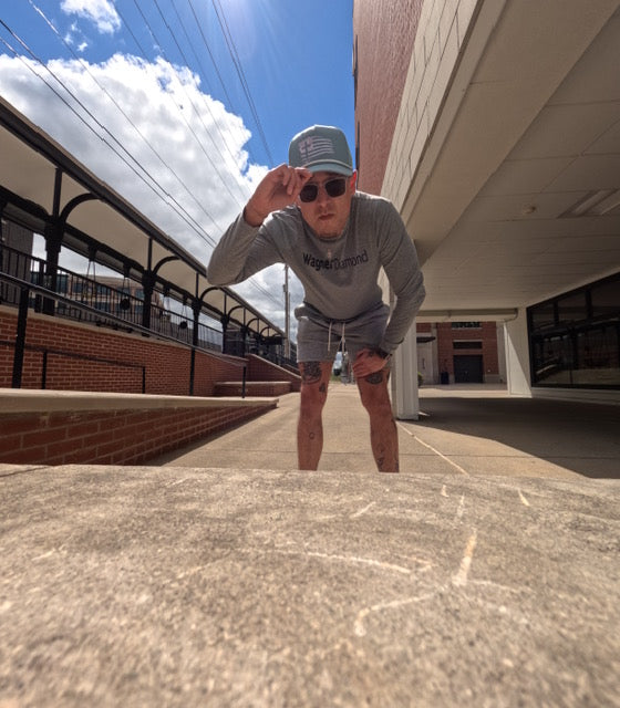 WagnerDiamond Gray Long Sleeve T-Shirt