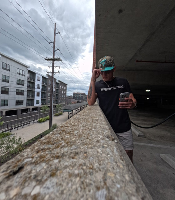 WagnerDiamond Black Short Sleeve T-Shirt